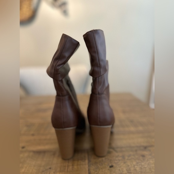 NWOT Style & Co Saraa Slouch Faux Leather boot - Size 10 - Picture 3 of 5